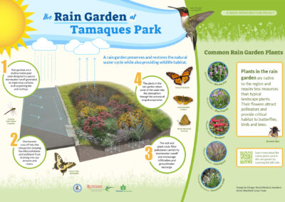 The Rain Garden at Tamaques Park in Westfield, NJ, sign 2
